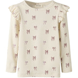 Lil'Atelier Turtledove Bow Nmfgavo Eko Ls Slim Top Lil Noos