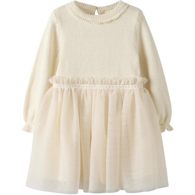 Lil'Atelier Pistachio Shell Nmfsarina Ls Strik Kjole Lil