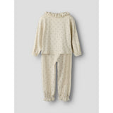 Lil'Atelier Turtledove Floral Nmfgago Rua Loose Night Sæt Lil