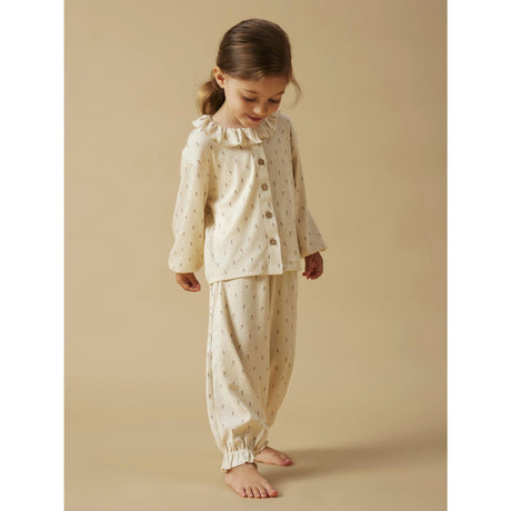 Lil'Atelier Turtledove Floral Nmfgago Rua Loose Night Sæt Lil