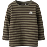 Name It Dusty Olive Delicioso Nmmnelson Ls Nreg Top