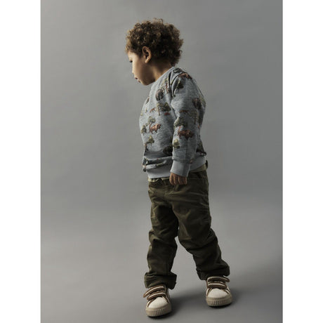 Name It Grey Melange Nmmolin Ls Nreg Sweat Bru Box