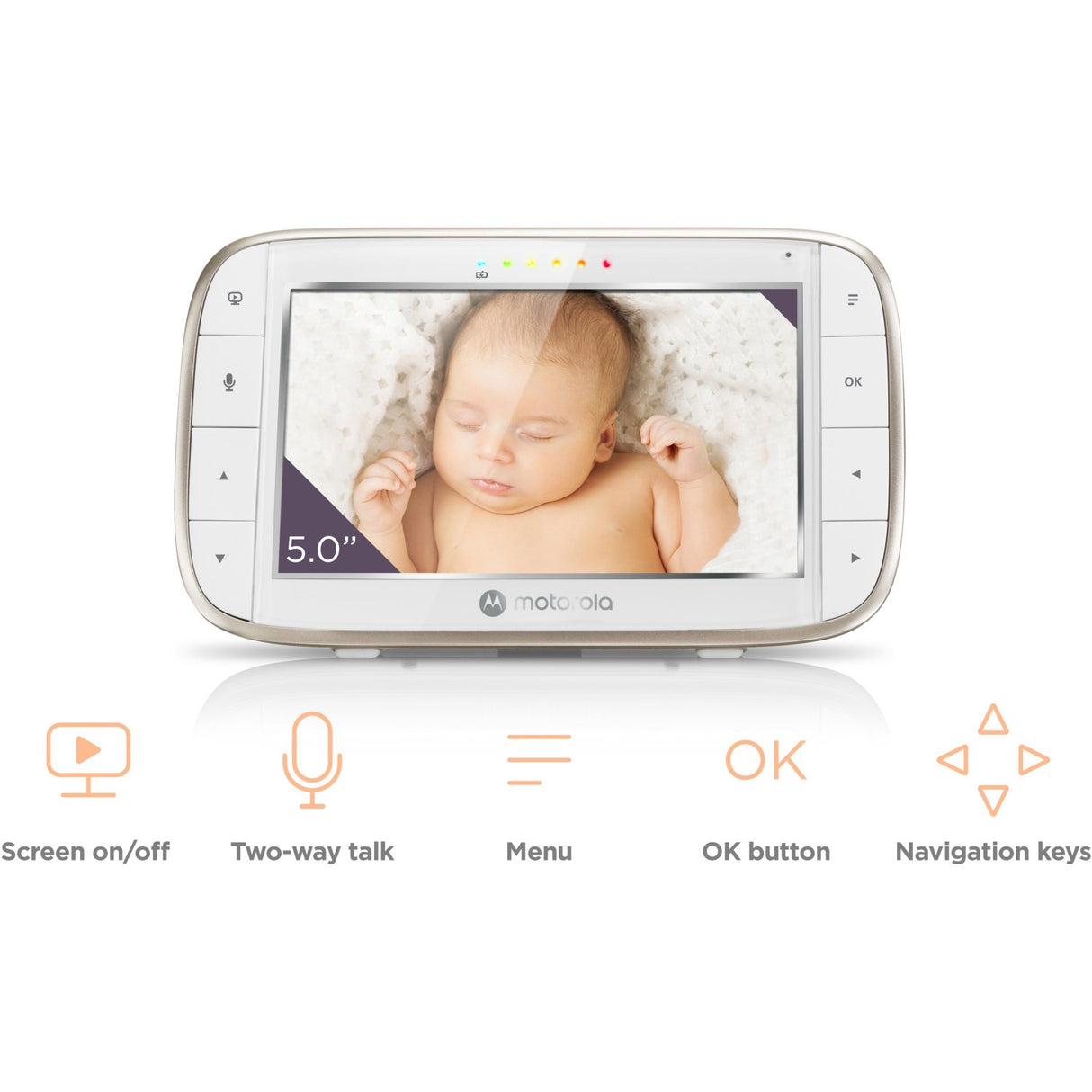 Motorola Babyalarm med Kamera - Hvid - VM855 Connect