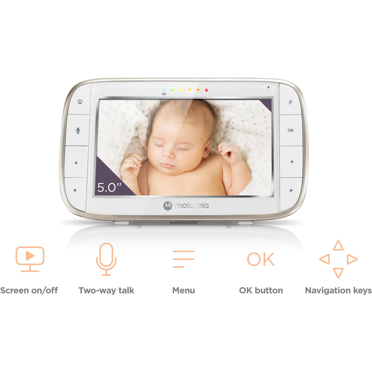 Motorola Babyalarm med Kamera - Hvid - VM855 Connect
