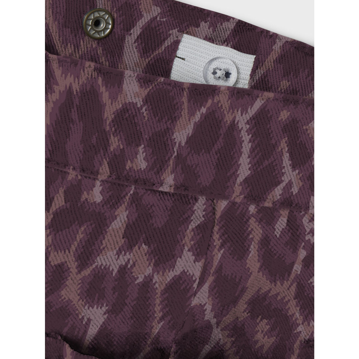Name It Burgundy Leo Nkfrose Wide Leo Twill Bukser 4002-Td R