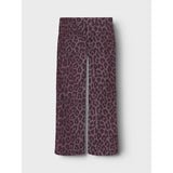 Name It Burgundy Leo Nkfrose Wide Leo Twill Bukser 4002-Td R