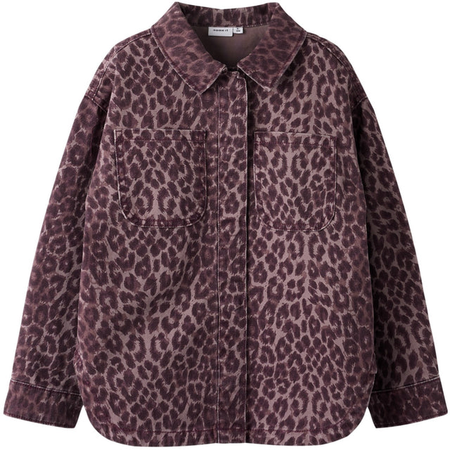 Name It Burgundy Leo Nkfleo Twill Shacket 4002-Td