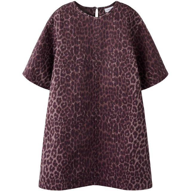 Name It Burgundy Leo Nkfleo Twill Kjole 4002-Td