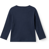 COPENHAGEN COLORS Navy Modal Rib Ls Bluse W. Drop Shoulder