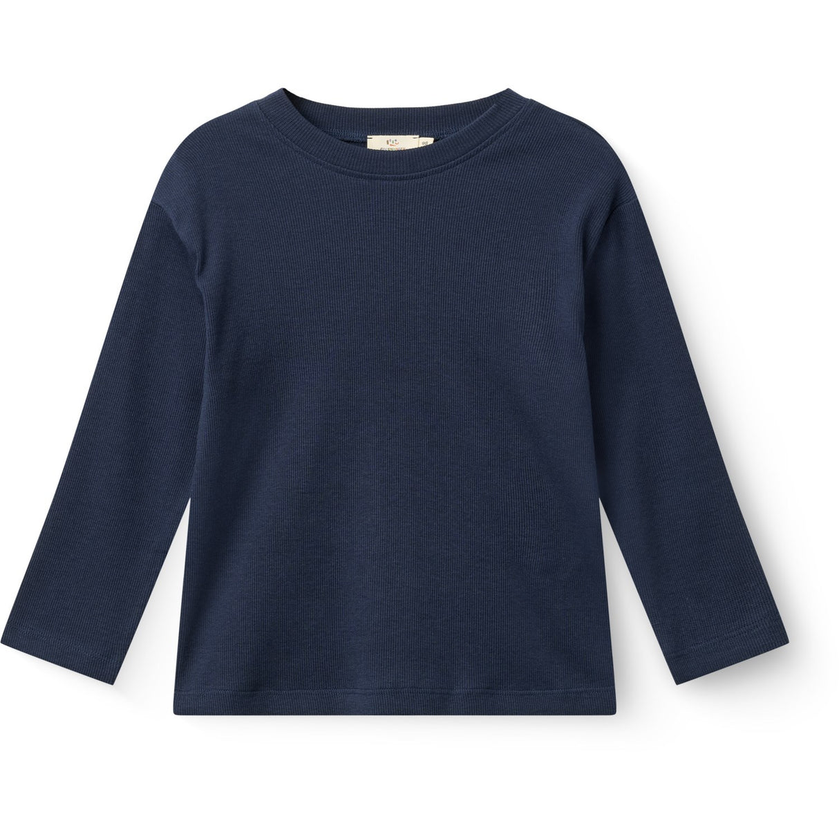 COPENHAGEN COLORS Navy Modal Rib Ls Bluse W. Drop Shoulder