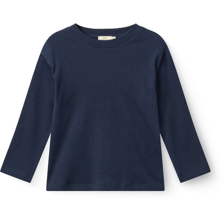 COPENHAGEN COLORS Navy Modal Rib Ls Bluse W. Drop Shoulder