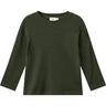 COPENHAGEN COLORS Dk Green Modal Rib Ls Bluse W. Drop Shoulder