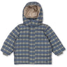 Konges Sløjd Laurel Blue Check Magnum Down Jakke Print Grs