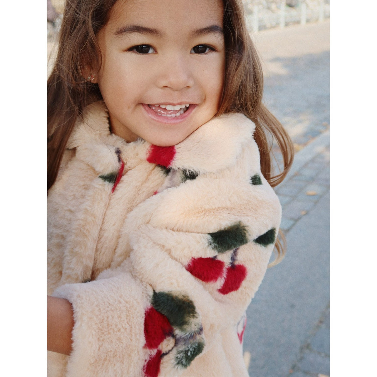 Konges Sløjd Ma Grande Cerise Fuzzie Frakke Grs