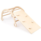 Woobiboo Natural Montessori Wooden Rocker Med Slide-Climber L