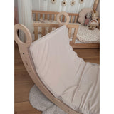 Woobiboo Natural Montessori Rocker Med Beige Madras Og Slide-Climber L