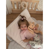 Woobiboo Natural Montessori Rocker Med Beige Madras Og Slide-Climber L