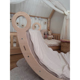 Woobiboo Natural Montessori Rocker Med Beige Madras L