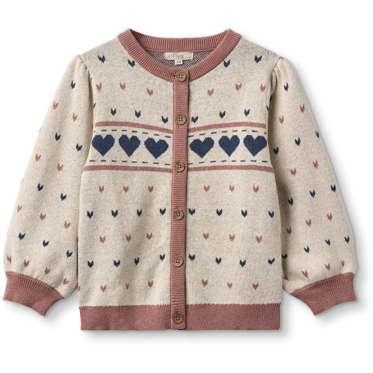 Fliink Sandshell Nova Multi Heart Cardigan