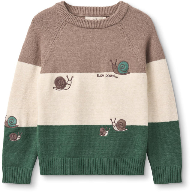 Fliink Pine Bark Stripe Alon Snail Pullover