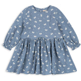 Konges Sløjd Boucle Blue Vida Kjole GOTS