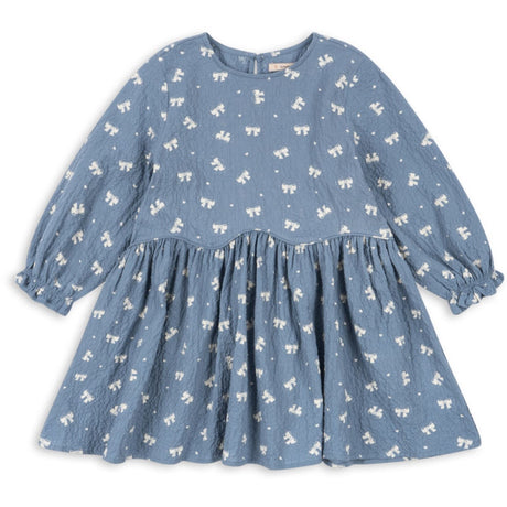 Konges Sløjd Boucle Blue Vida Kjole GOTS