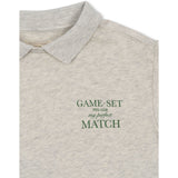 Konges Sløjd Off White Melange Spotty Ls Polo GOTS