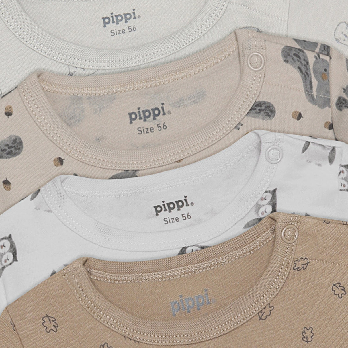 Pippi Rainy Day Body Ss Ao-Printed (4-Pack)