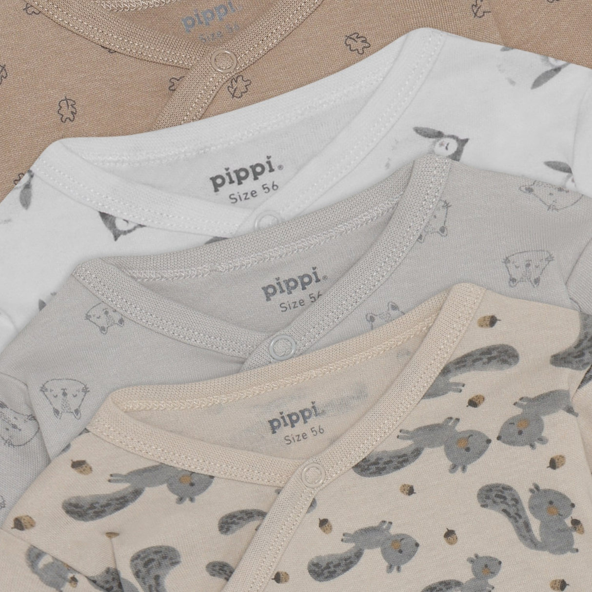 Pippi Rainy Day Body Slå-om Ao-Printed (4-Pack)