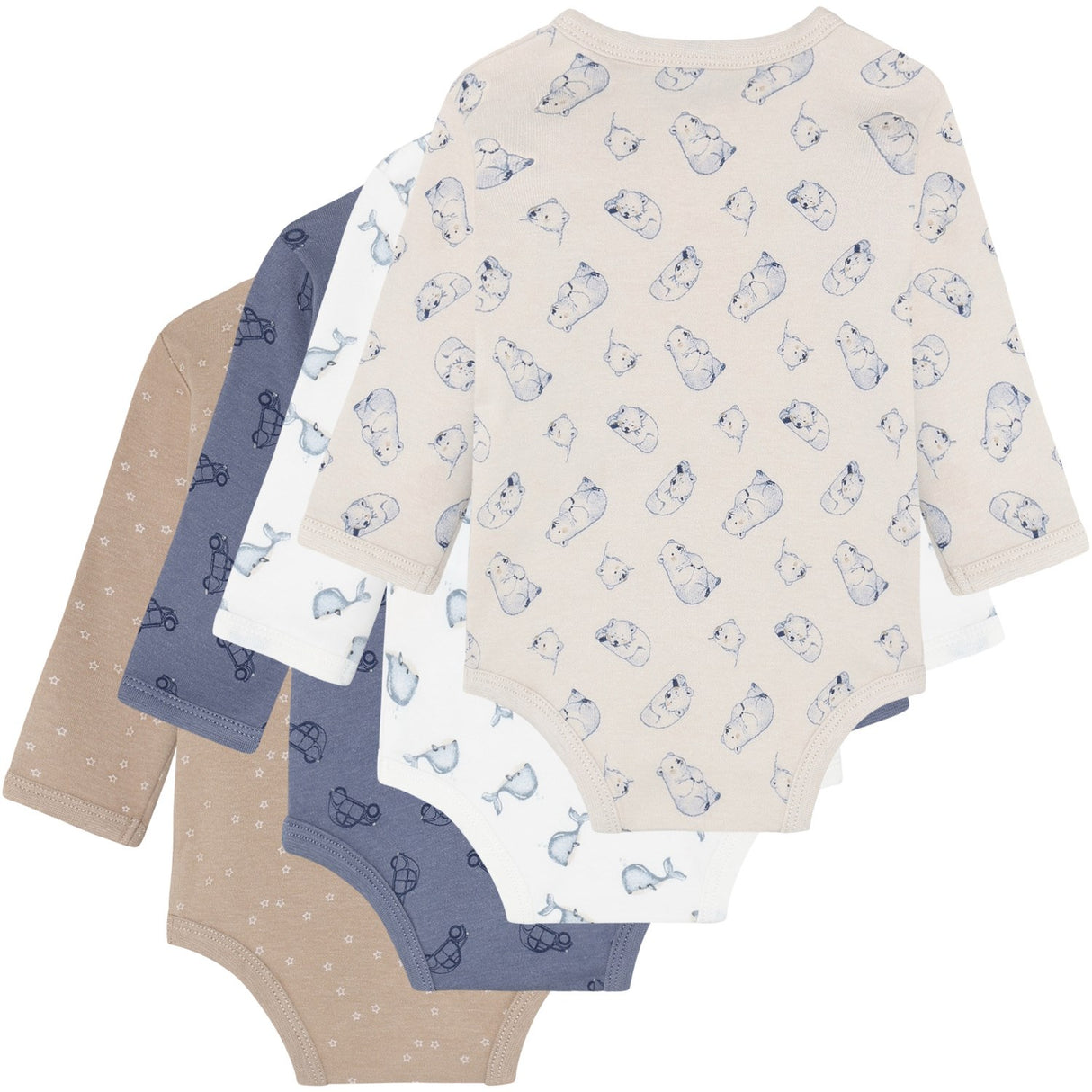 Pippi Flint Stone Body Slå-om Ao-Printed (4-Pack)