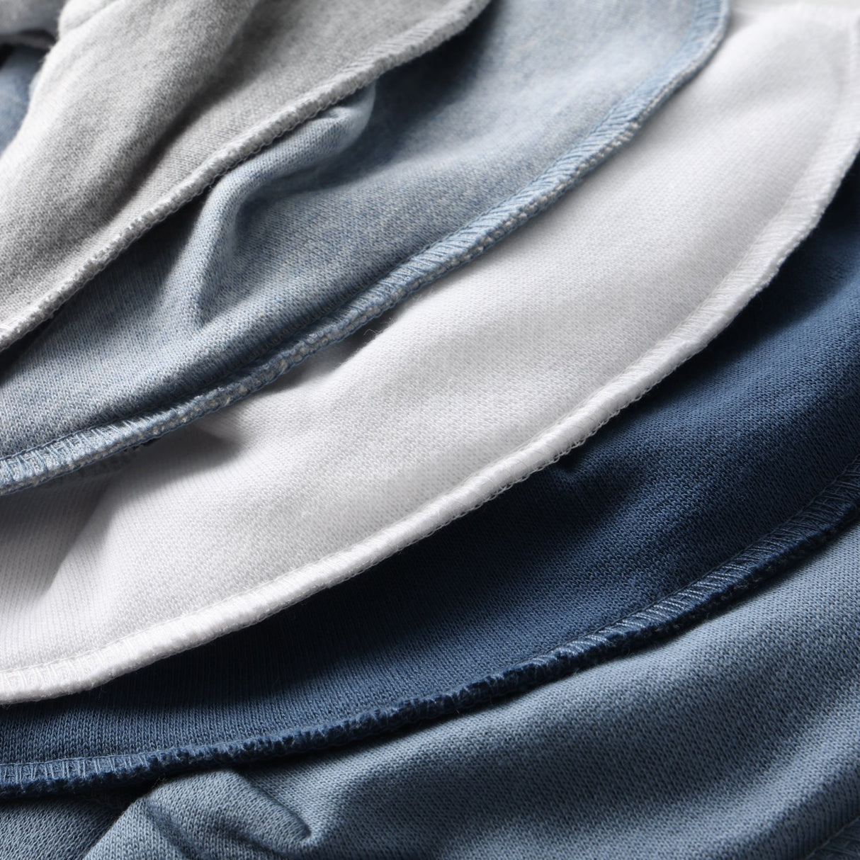 Pippi Dark Blue Bandana Stof Savlesmæk - Solid (5-Pack)