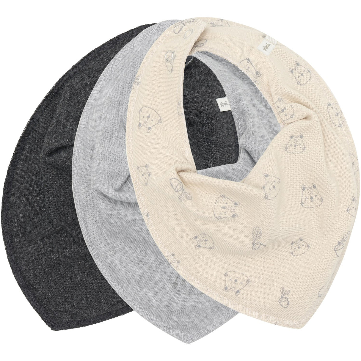 Pippi Rainy Day Bandana Stof Savlesmæk Uni -Aop (3-Pack)