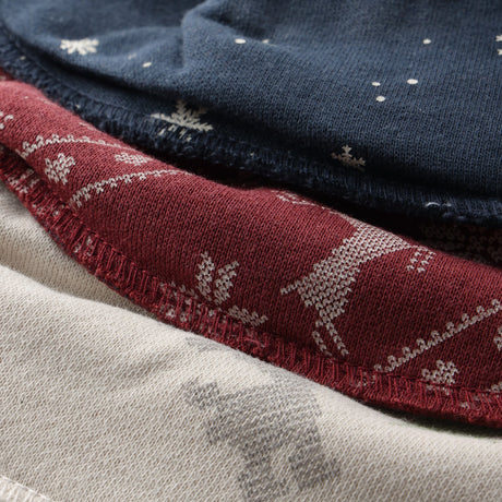 Pippi New Maroon Bandana Stof Savlesmæk Uni - Aop (3-Pack)