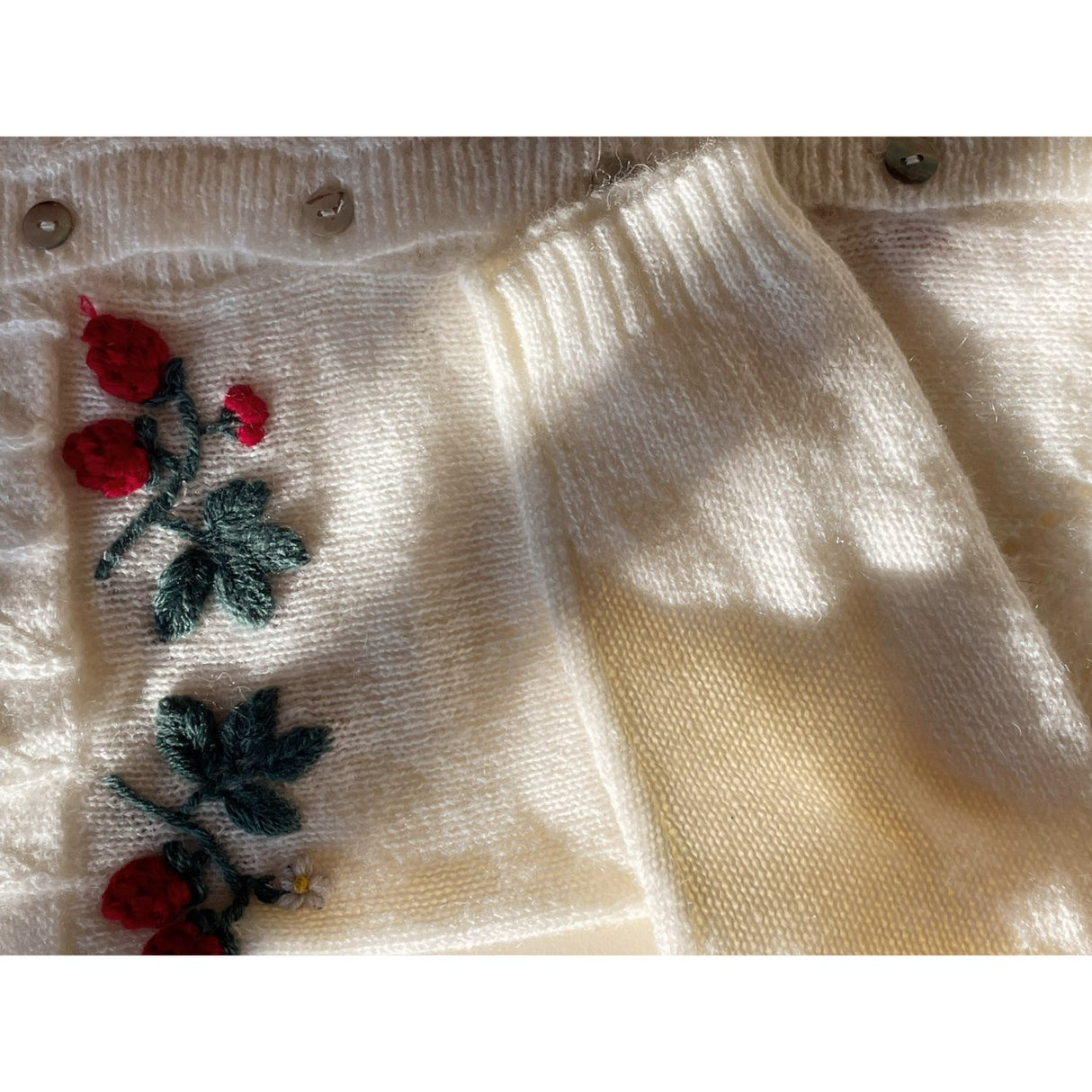 Konges Sløjd Bright White Minia Flæse Cardigan