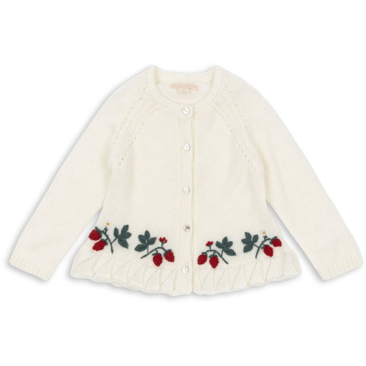 Konges Sløjd Bright White Minia Flæse Cardigan