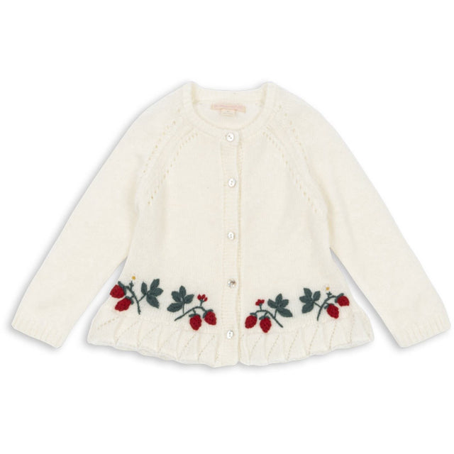 Konges Sløjd Bright White Minia Flæse Cardigan