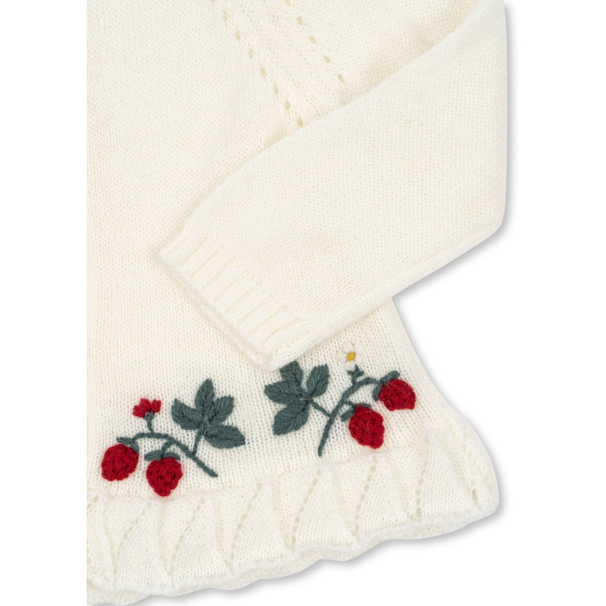 Konges Sløjd Bright White Minia Flæse Cardigan