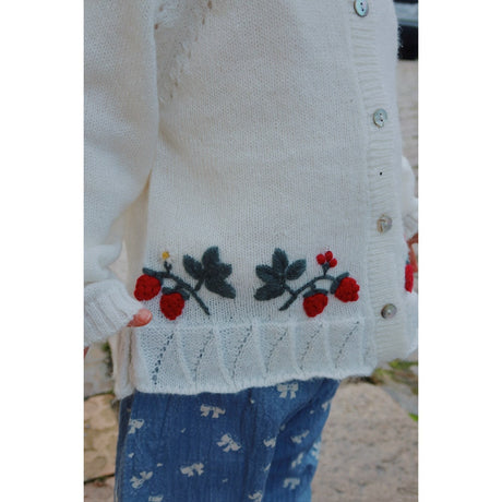 Konges Sløjd Bright White Minia Flæse Cardigan