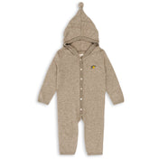 Konges Sløjd Light Brown Mattou Strik Onesie