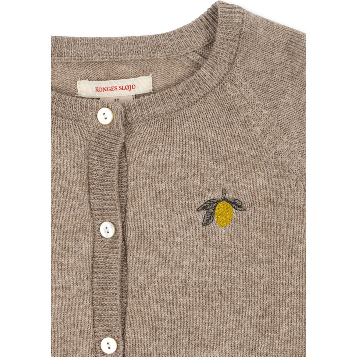 Konges Sløjd Light Brown Mattou Strik Cardigan