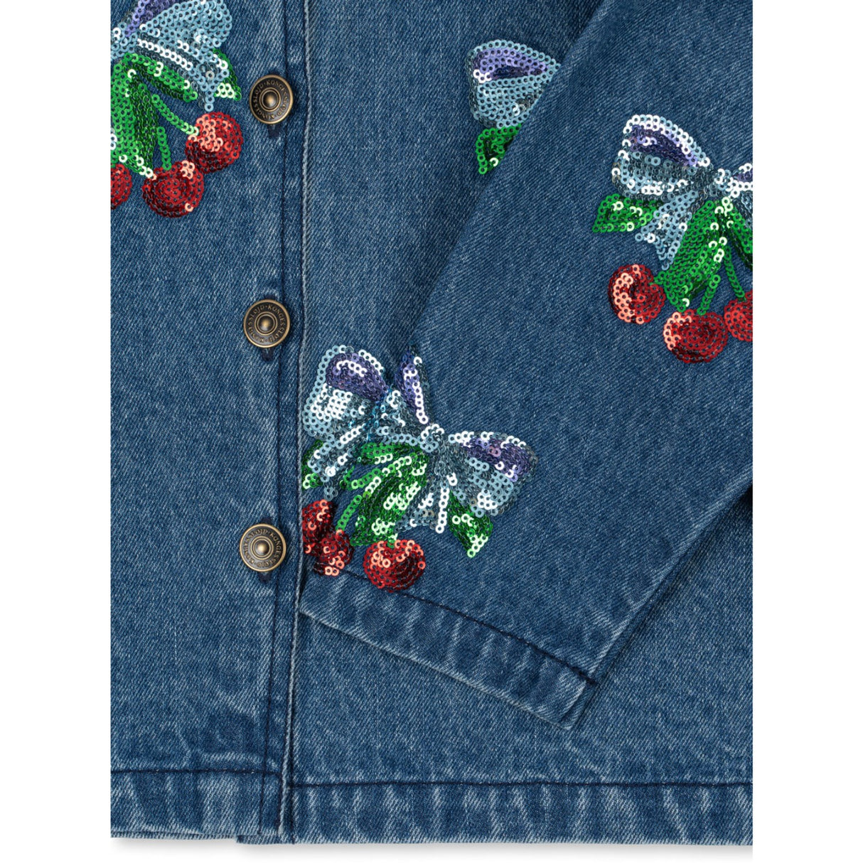 Konges Sløjd Amarena Sequin Magot Paliet Denim Jakke GOTS