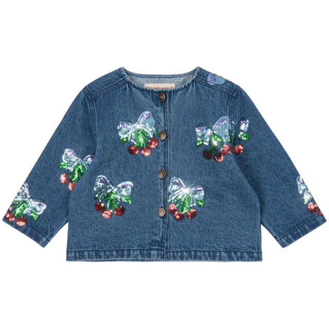 Konges Sløjd Amarena Sequin Magot Paliet Denim Jakke GOTS