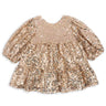 Konges Sløjd Gold Glitter Lila Sequins Sløjfe Kjole