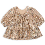 Konges Sløjd Gold Glitter Lila Sequins Sløjfe Kjole