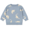 Konges Sløjd Dino Mist Lapis Strik Sweater GOTS
