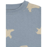 Konges Sløjd Dino Mist Lapis Strik Sweater GOTS