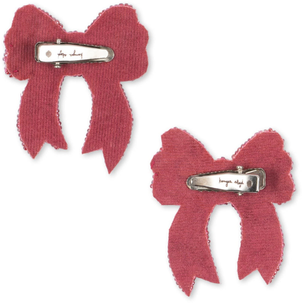 Konges Sløjd Rapture Rose 2 Pak Paliet Sløjfe Hair Clip