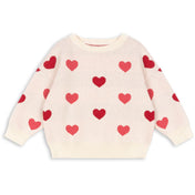 Konges Sløjd Coeur Coloré Duo Pink Lapis Strik Sweater GOTS