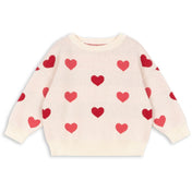 Konges Sløjd Coeur Coloré Duo Pink Lapis Strik Sweater GOTS