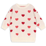 Konges Sløjd Coeur Coloré Duo Pink Lapis Strik Kjole GOTS